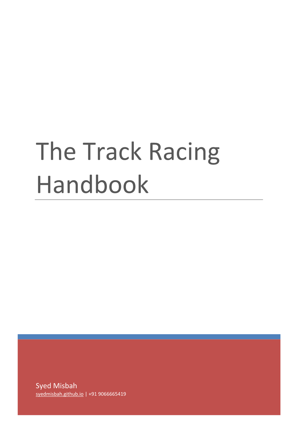 The Track Racing Handbook