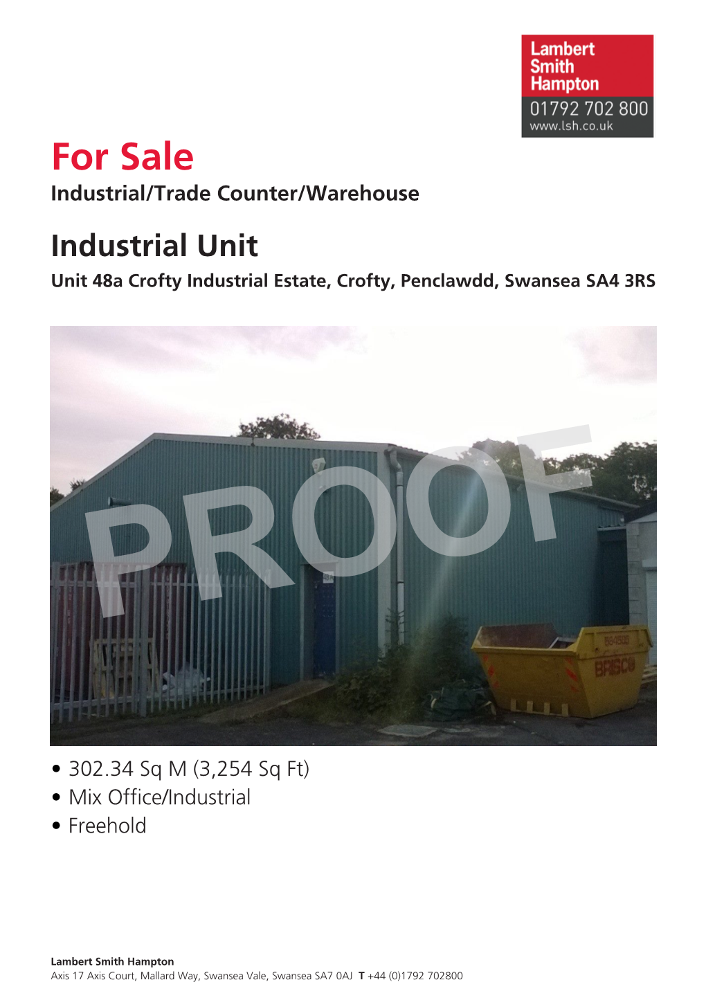 For Sale,Unit 48A Crofty Industrial Estate, Crofty, Penclawdd