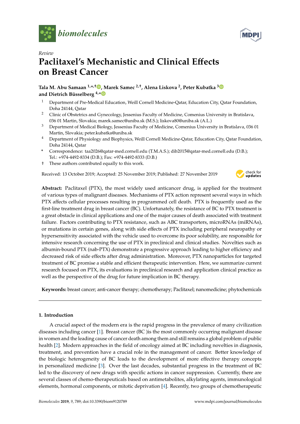 Paclitaxel's Mechanistic and Clinical Effects on Breast Cancer