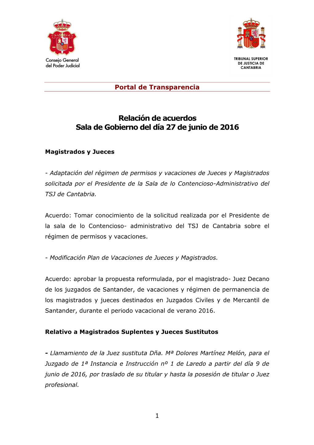 El CGPJ Informa