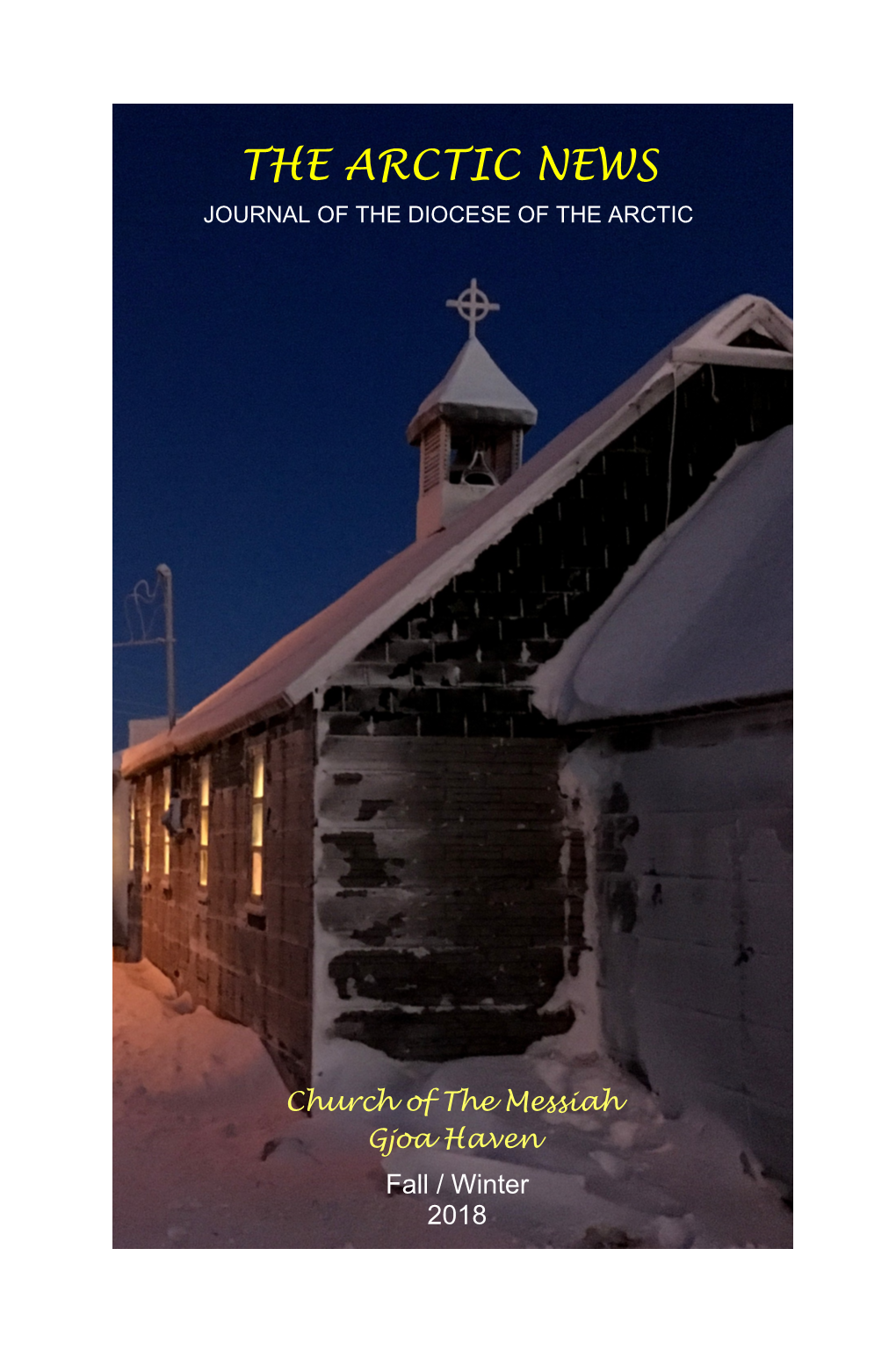 The Arctic News Journal of the Diocese of the Arctic