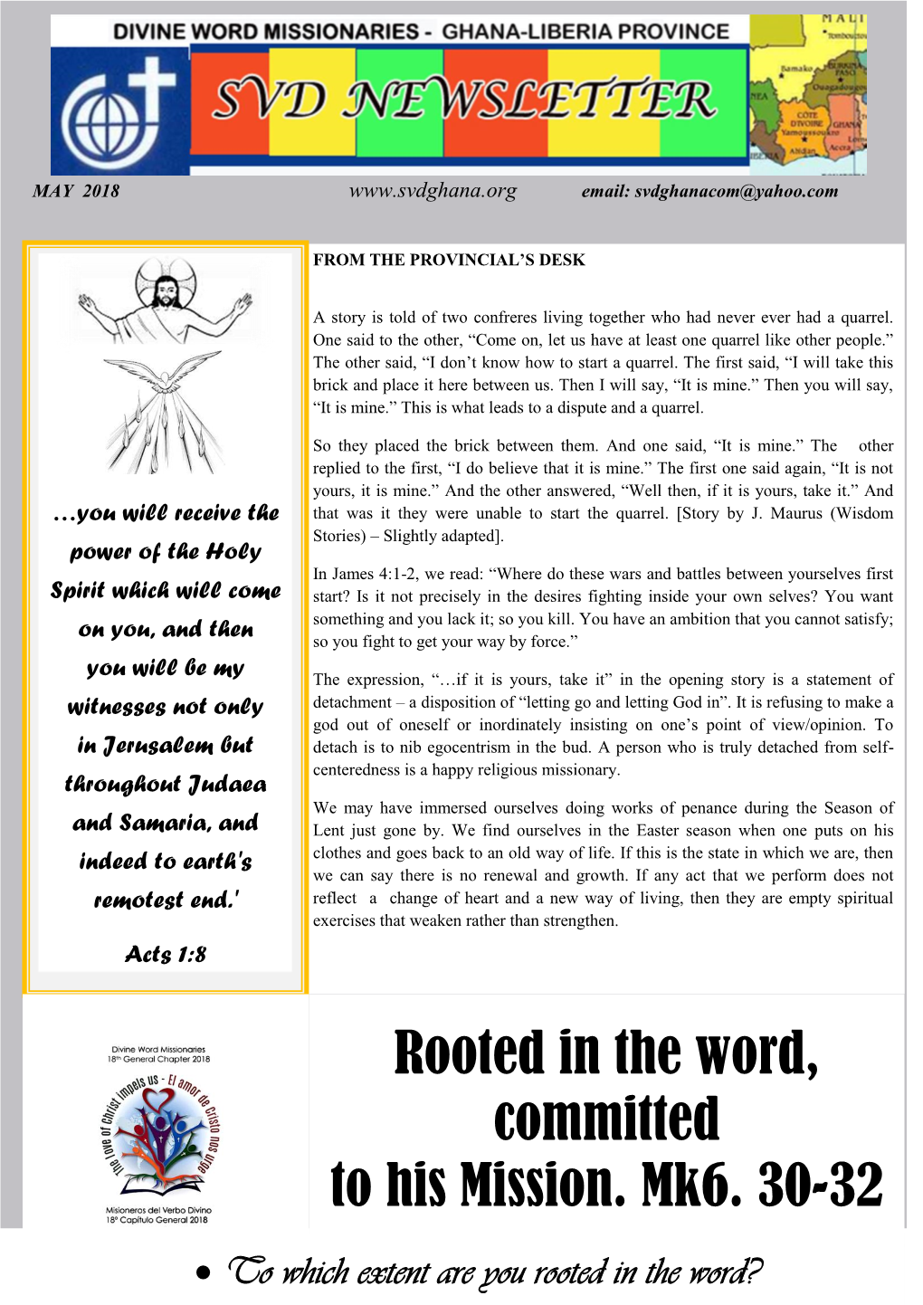 SVD Ghana-Liberia Newsletter May 2018 PAGE 2