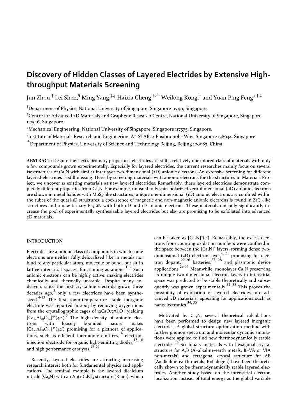 Discovery of Hidden Classes of Layered Electrides by Extensive High