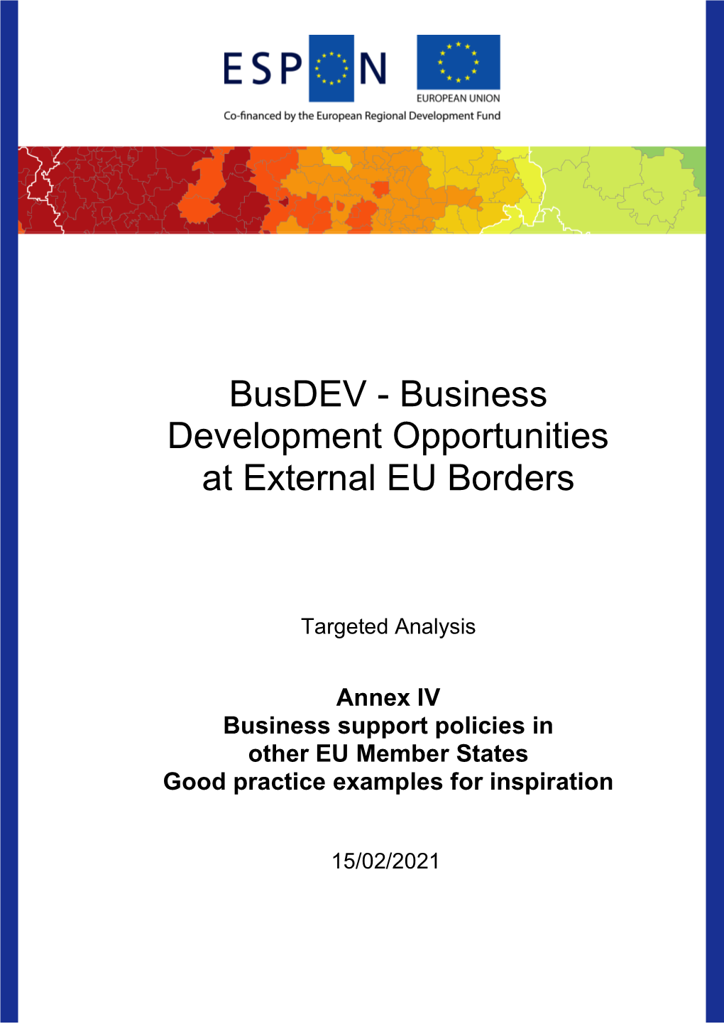 Business Development Opportunities at External EU Borders