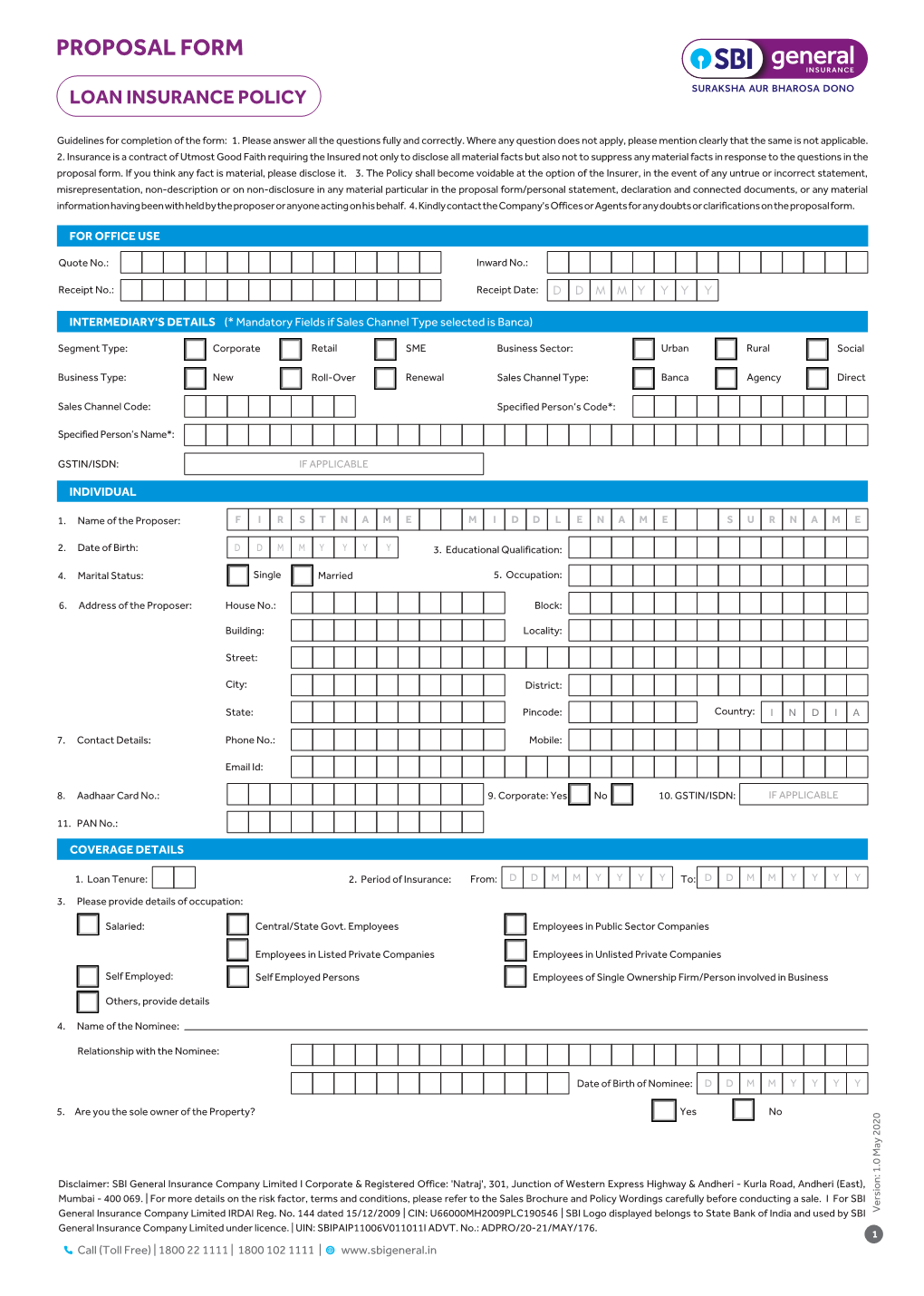 Proposal Form