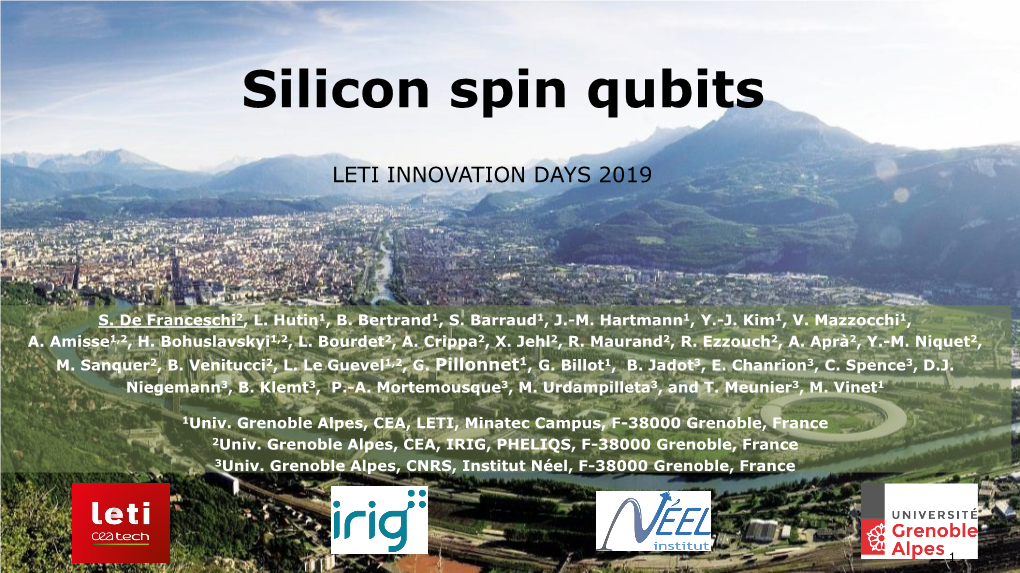Silicon Spin Qubits