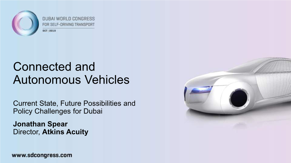 Connected and Autonomous Vehicles