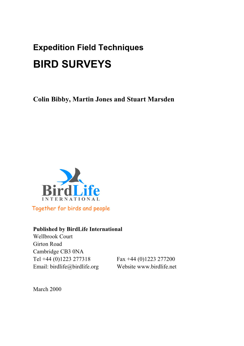 Bird Surveys