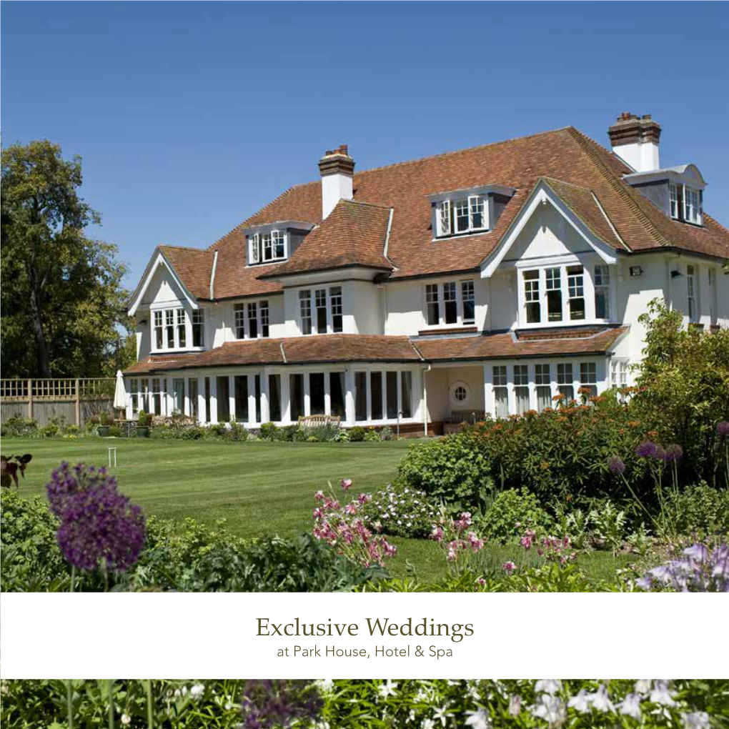 View the Park House Hotel Wedding Brochure