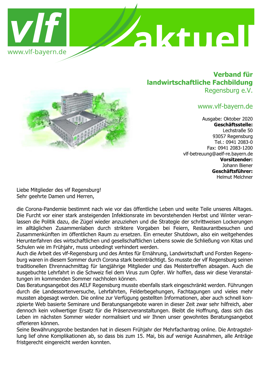 Verband Für Landwirtschaftliche Fachbildung Regensburg E.V