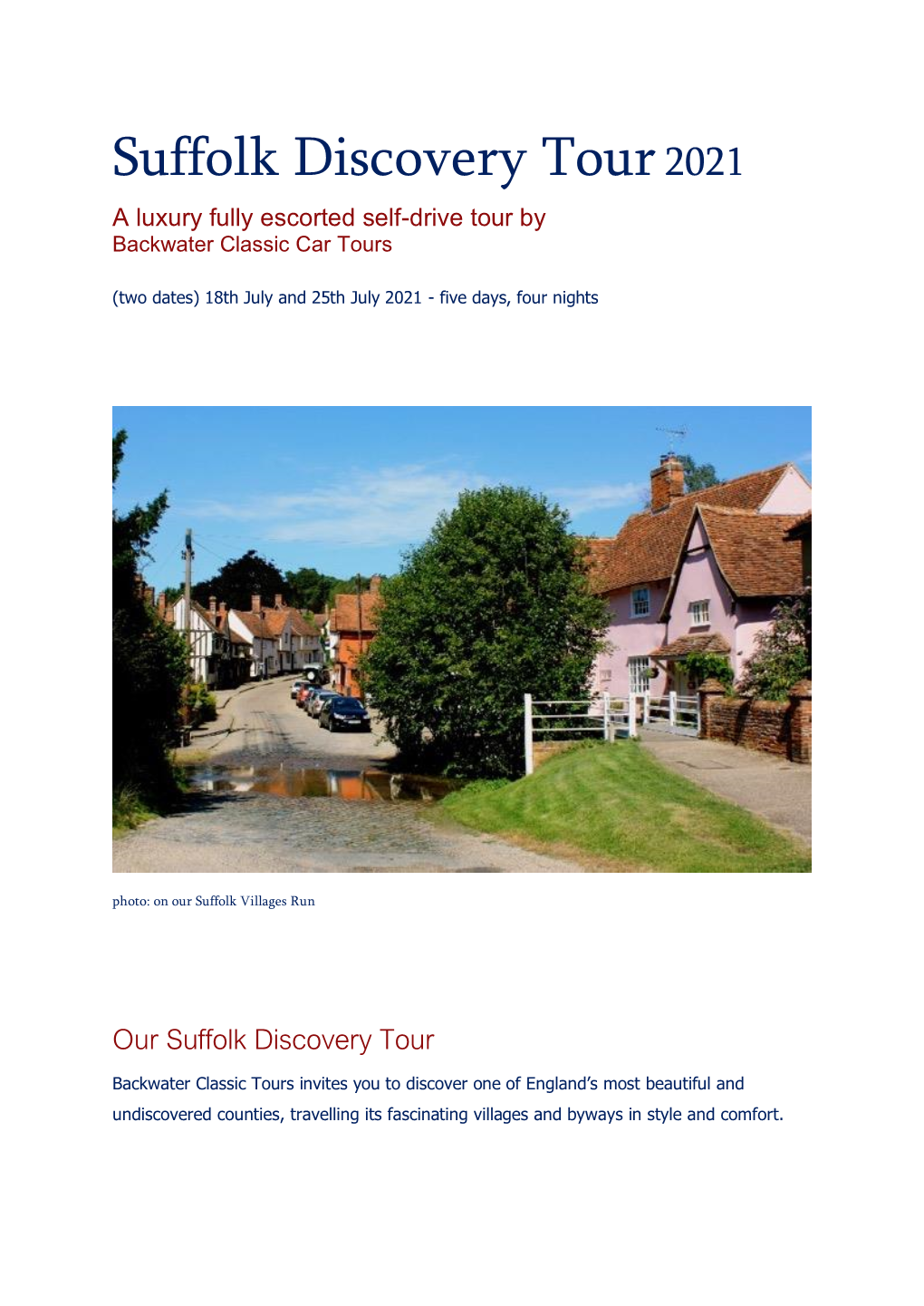 Suffolk Discovery Tour2021