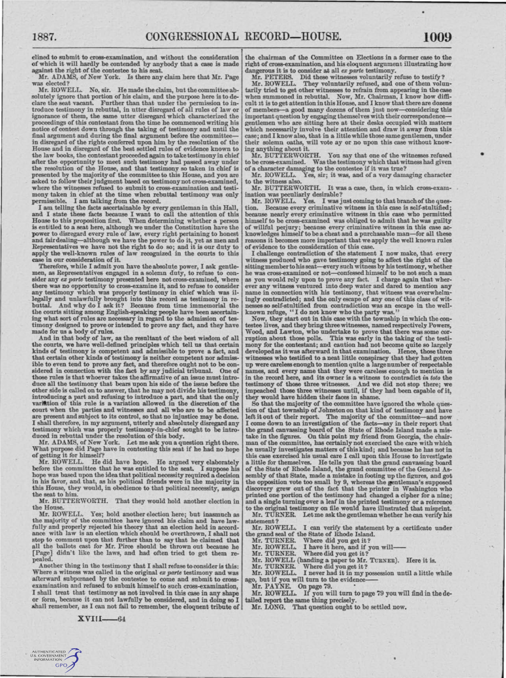 1887. CONGRESSIONAL RECORD-HOUSE. 1009 R