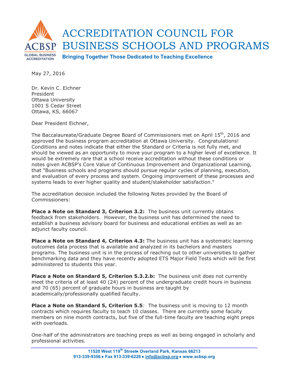 Accreditation Council for Business Schools and Programs