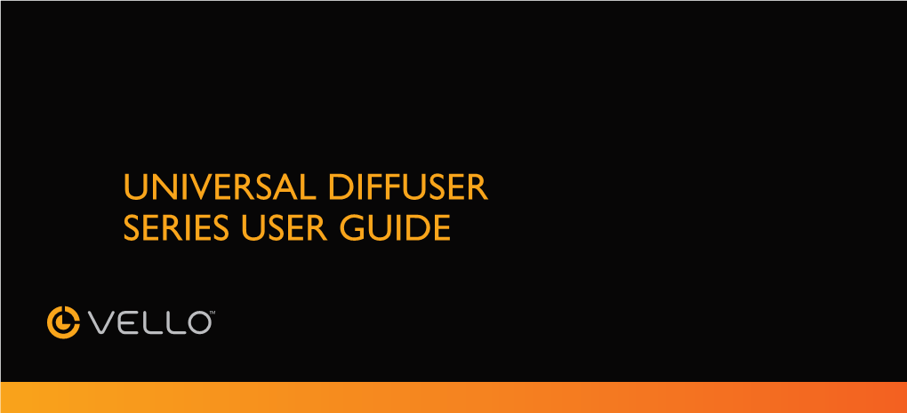 Universal Diffuser Series User Guide 2