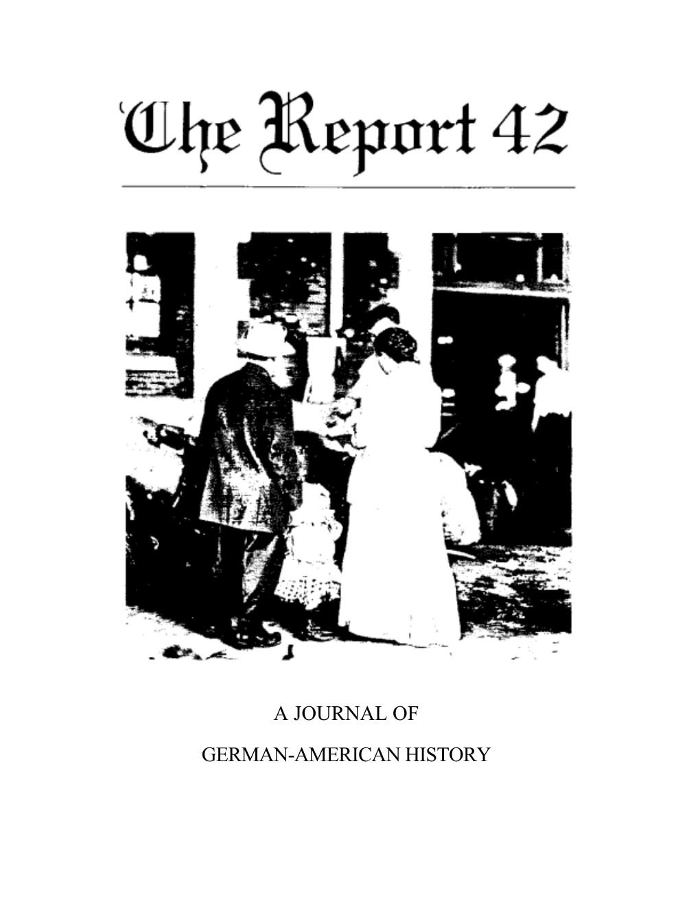 A Journal of German-American History Published by the Society for the History of the Germans in Maryland