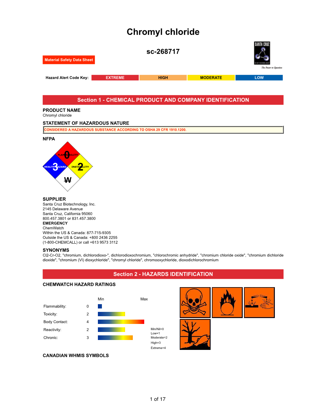 Chromyl Chloride