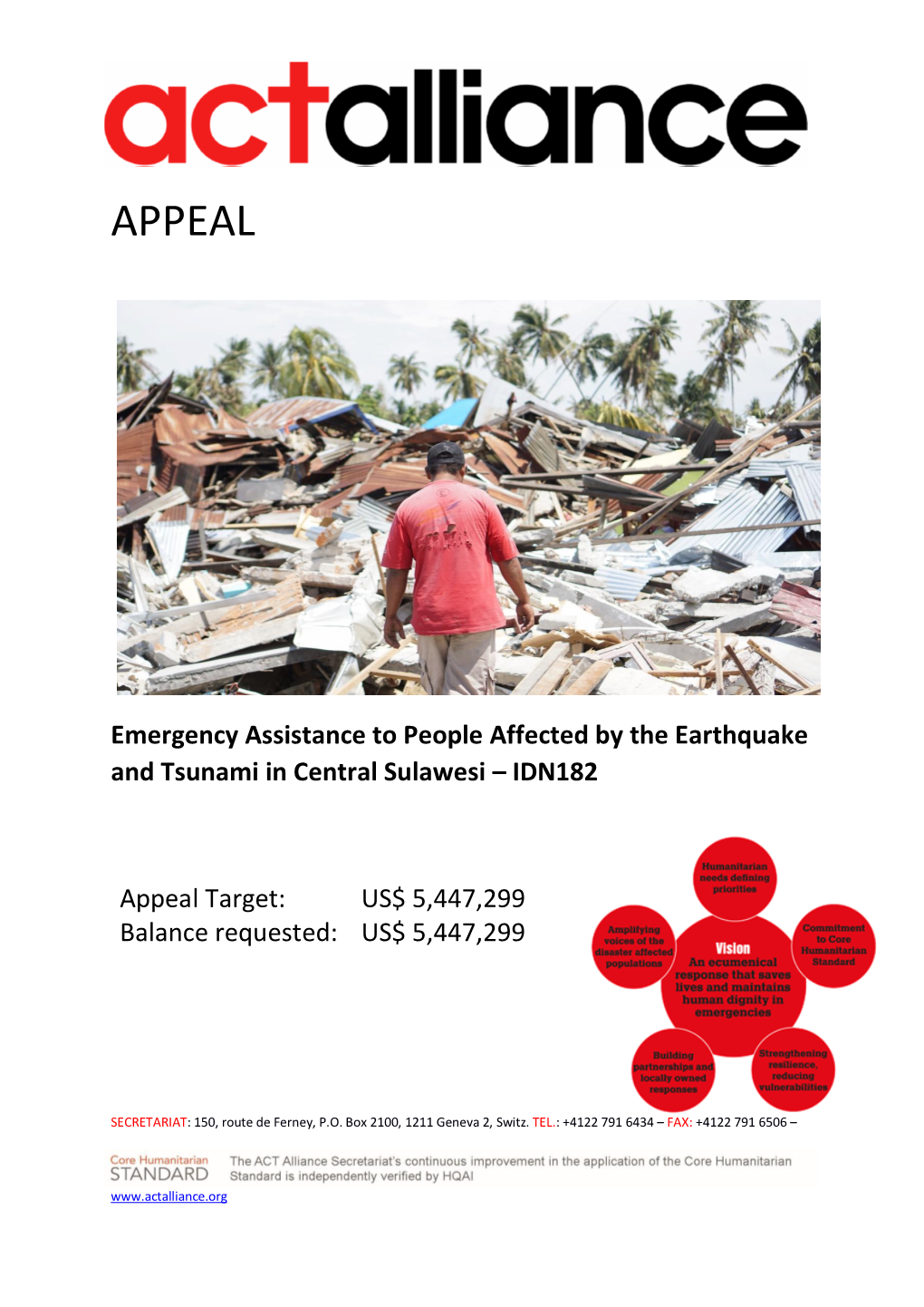 Appeals: Emergency Assistance to People Affected By