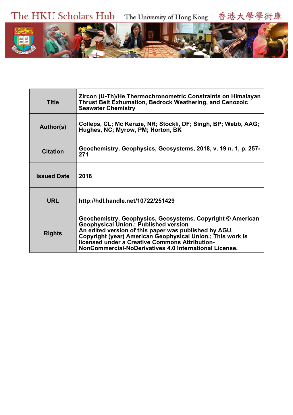 He Thermochronometric Constraints on Himalayan Thrust Belt Exhumation, Bedrock Weathering, and Cenozoic Seawater Chemistry