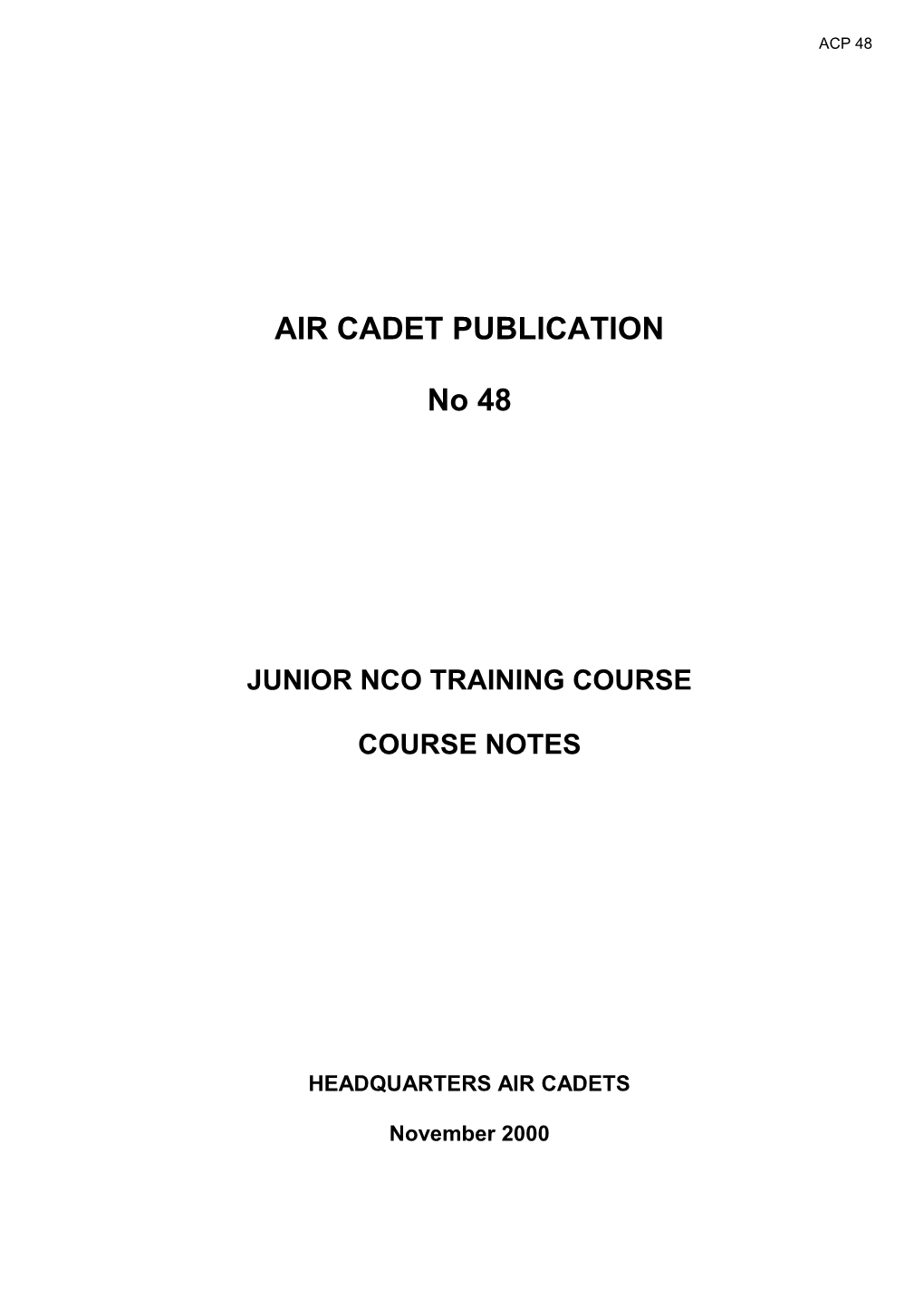 Junior Nco Training Course