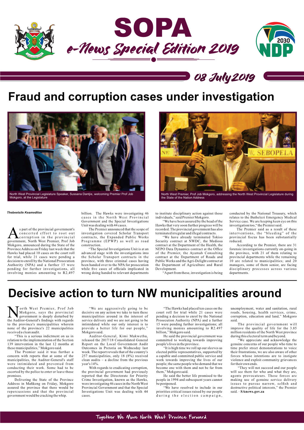 SOPA E-News Update Second Edition