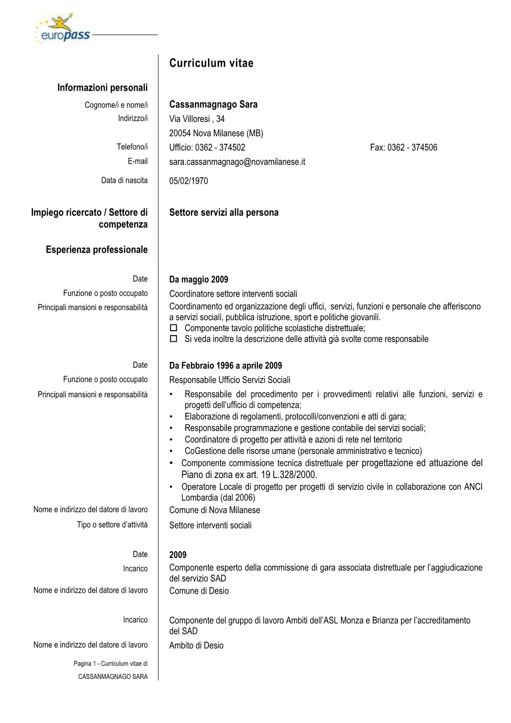 Curriculum Vitae