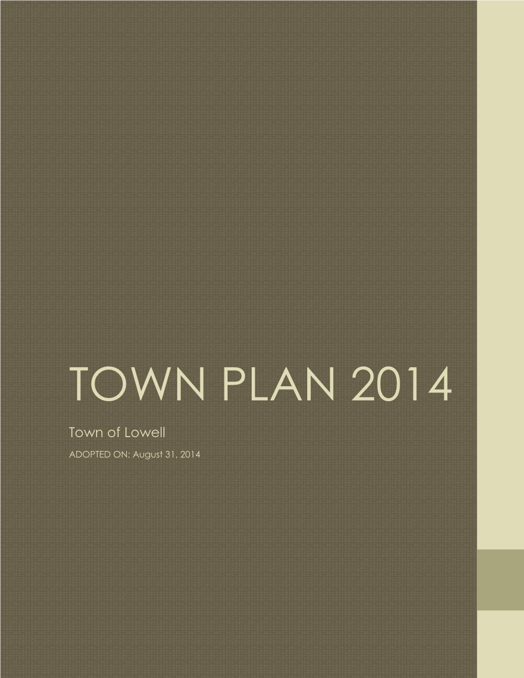 Town Plan 2014