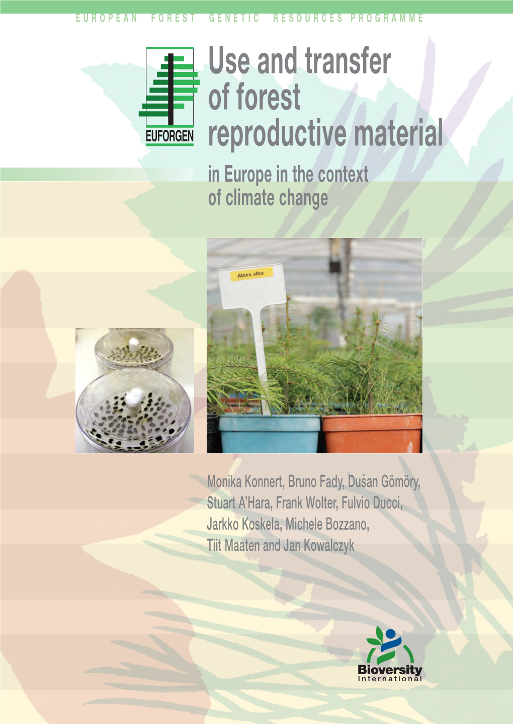 Use and Transfer of Forest Reproductive Material in Europe in the Context of Climate Change