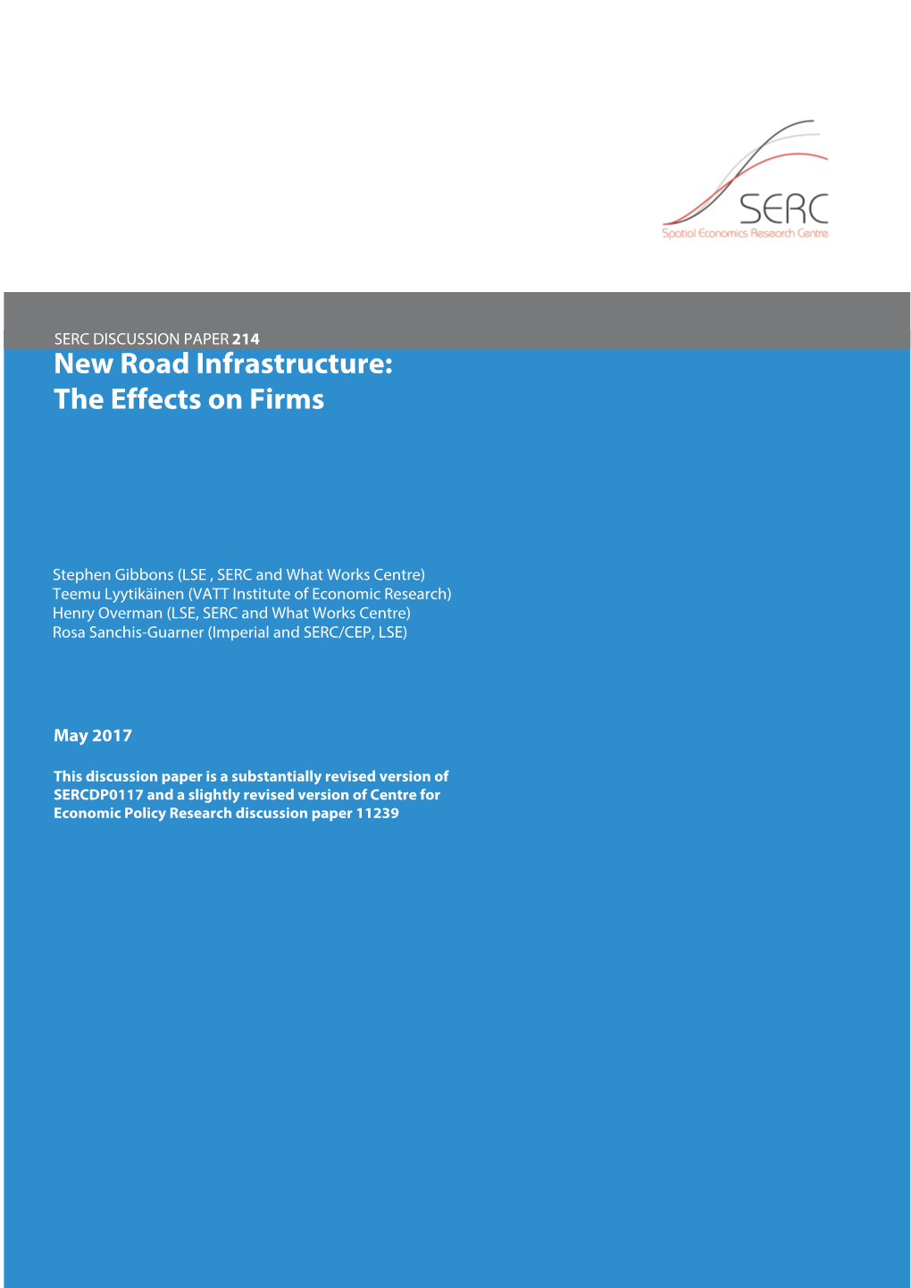 New Road Infrastructure: the Effects on Firms