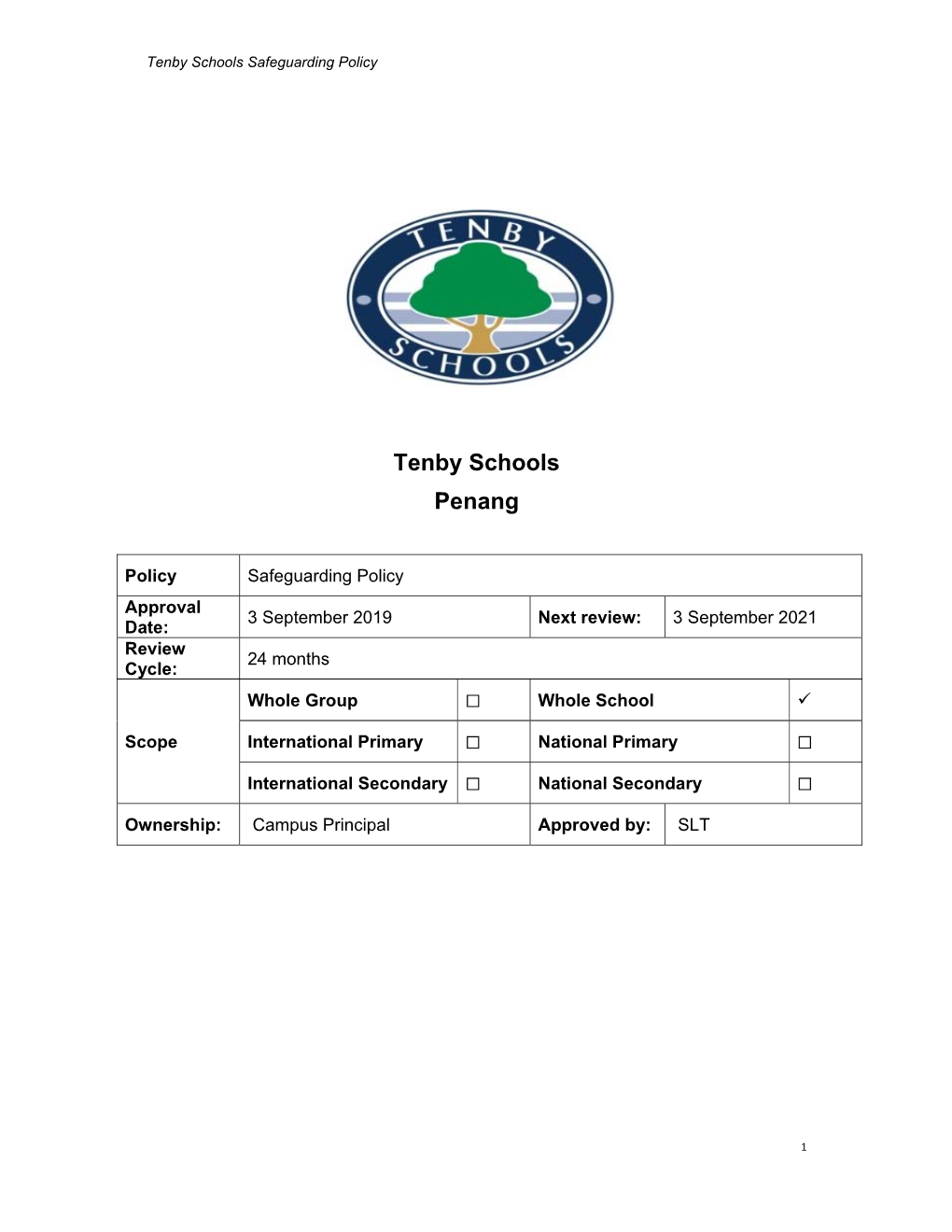 Tenby Schools Penang