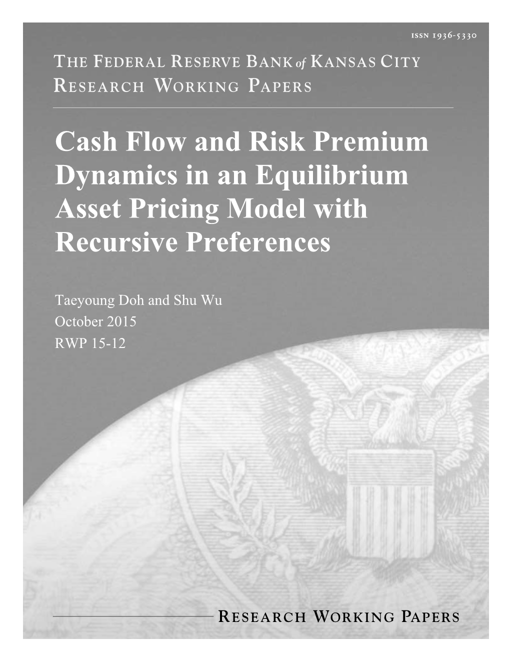 Cash Flow and Risk Premium Dynamics in an Equilibrium Asset Pricing Model with Recursive Preferences