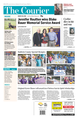 Jennifer Routten Wins Blake Bauer Memorial Service Award