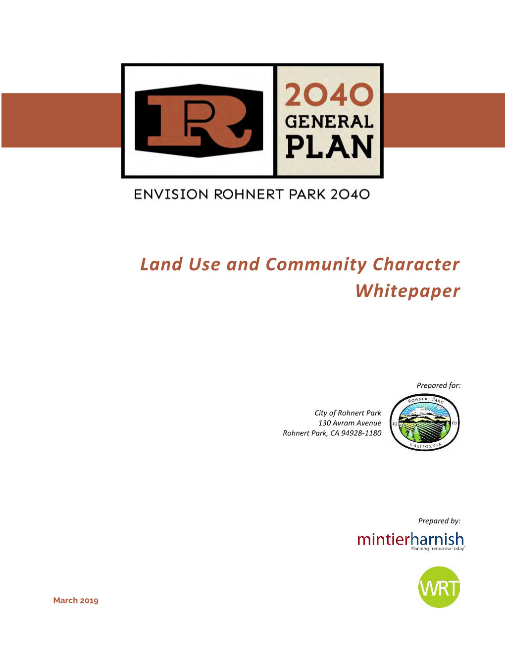 Land Use and Community Character Whitepaper