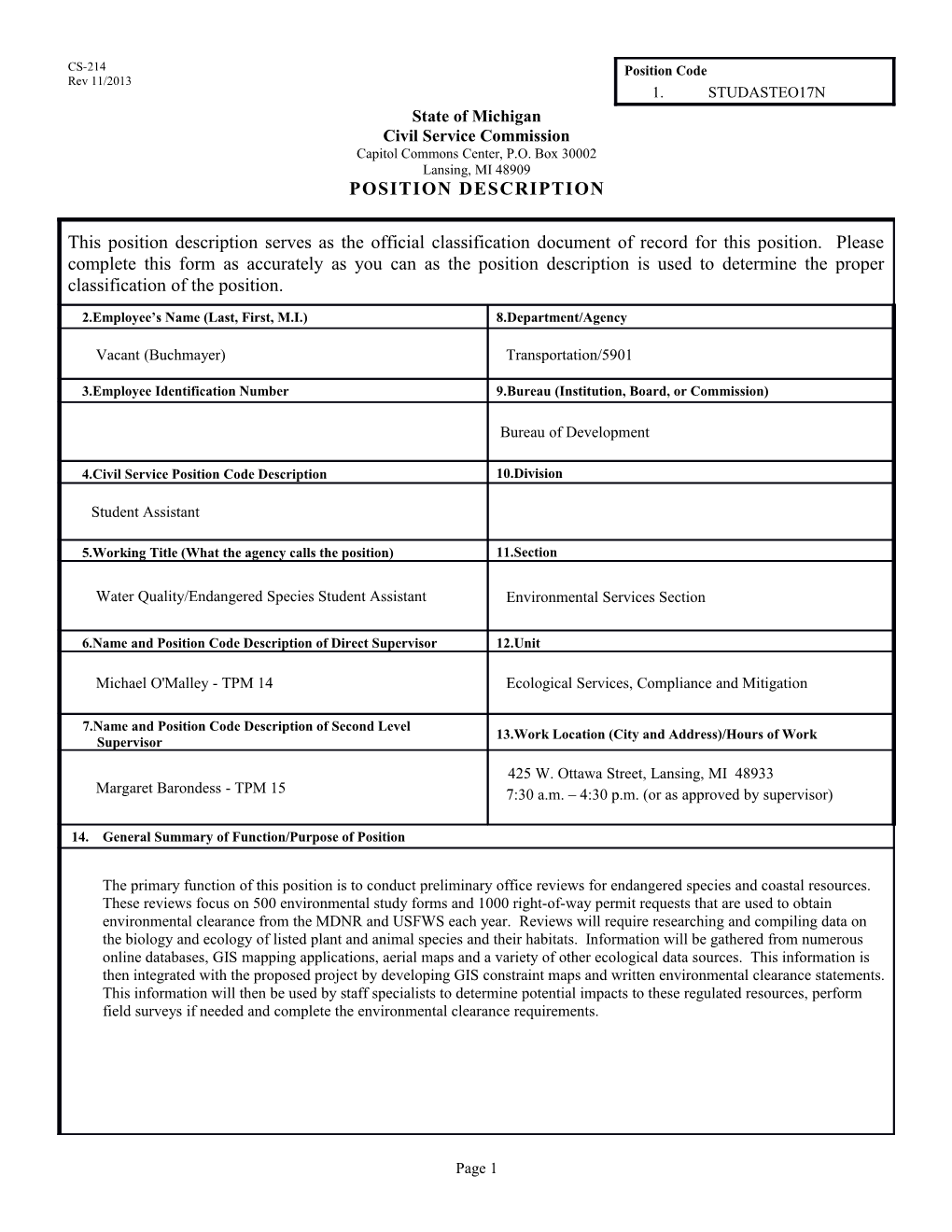 CS-214 Position Description Form s35