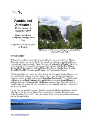 Zambia and Zimbabwe 28 �Ovember – 6 December 2009