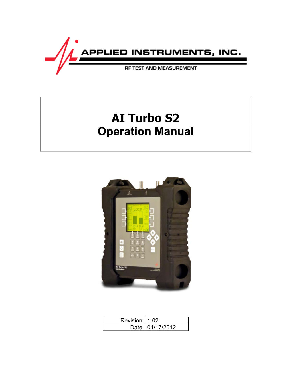 AI Turbo S2 Operation Manual