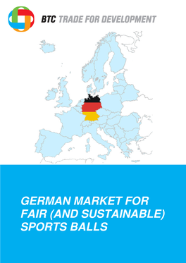 German Market for Fair (And Sustainable) Sports Balls