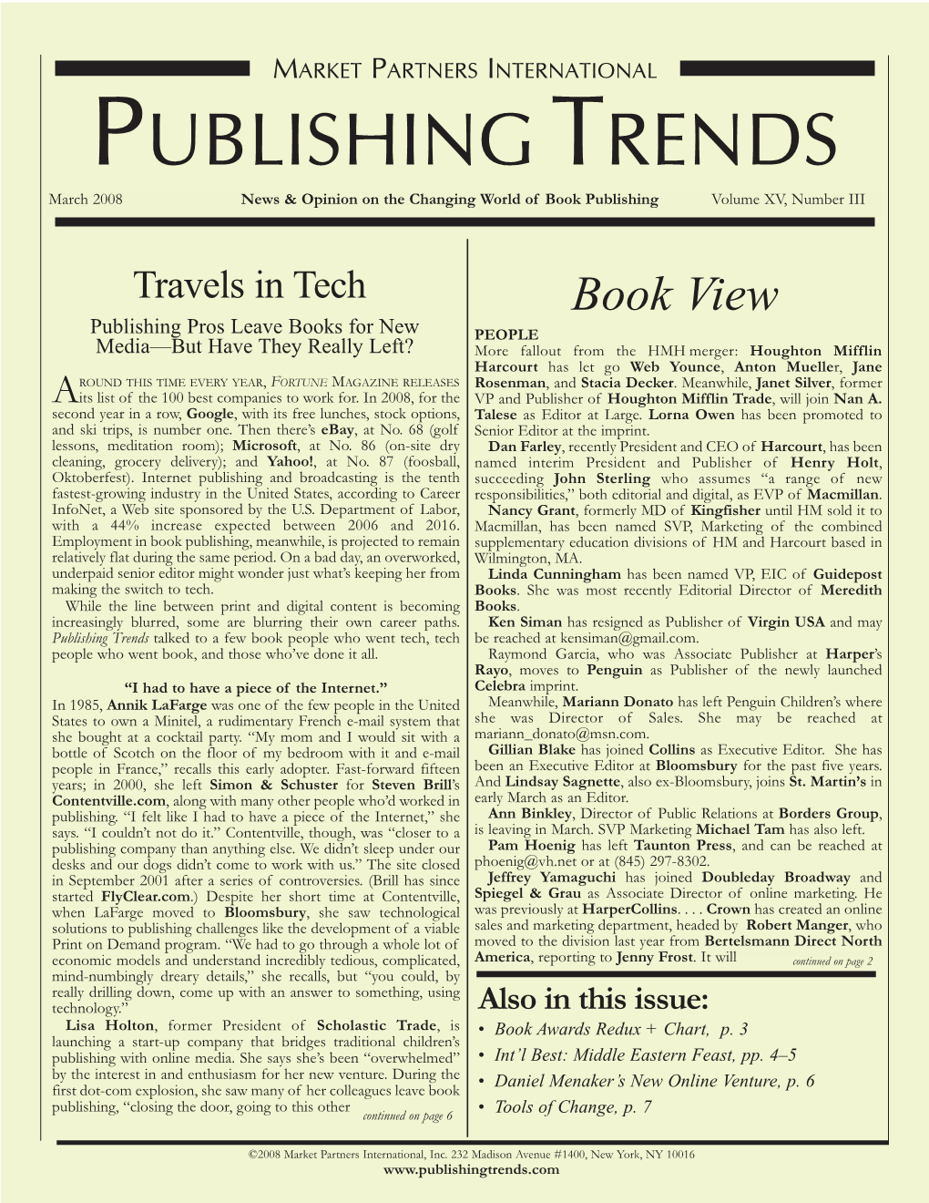 Publishing Trends