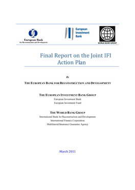 Progress Report on the Joint IFI Action Plan