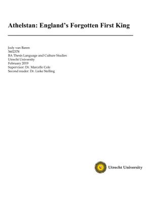 Athelstan: England's Forgotten First King