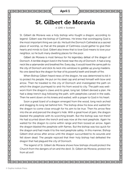 St. Gilbert De Moravia D