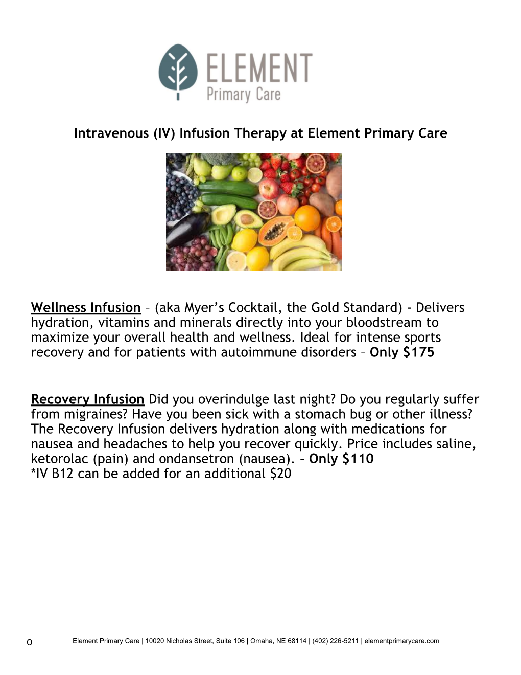 IV Therapy Patient Forms