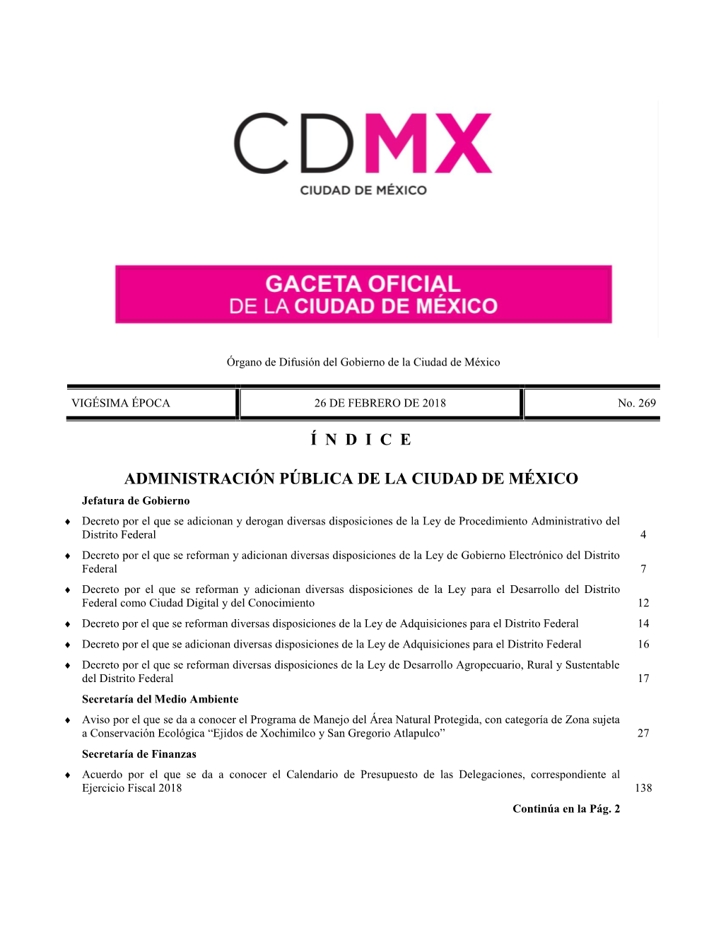 Administración Pública De La Ciudad De México