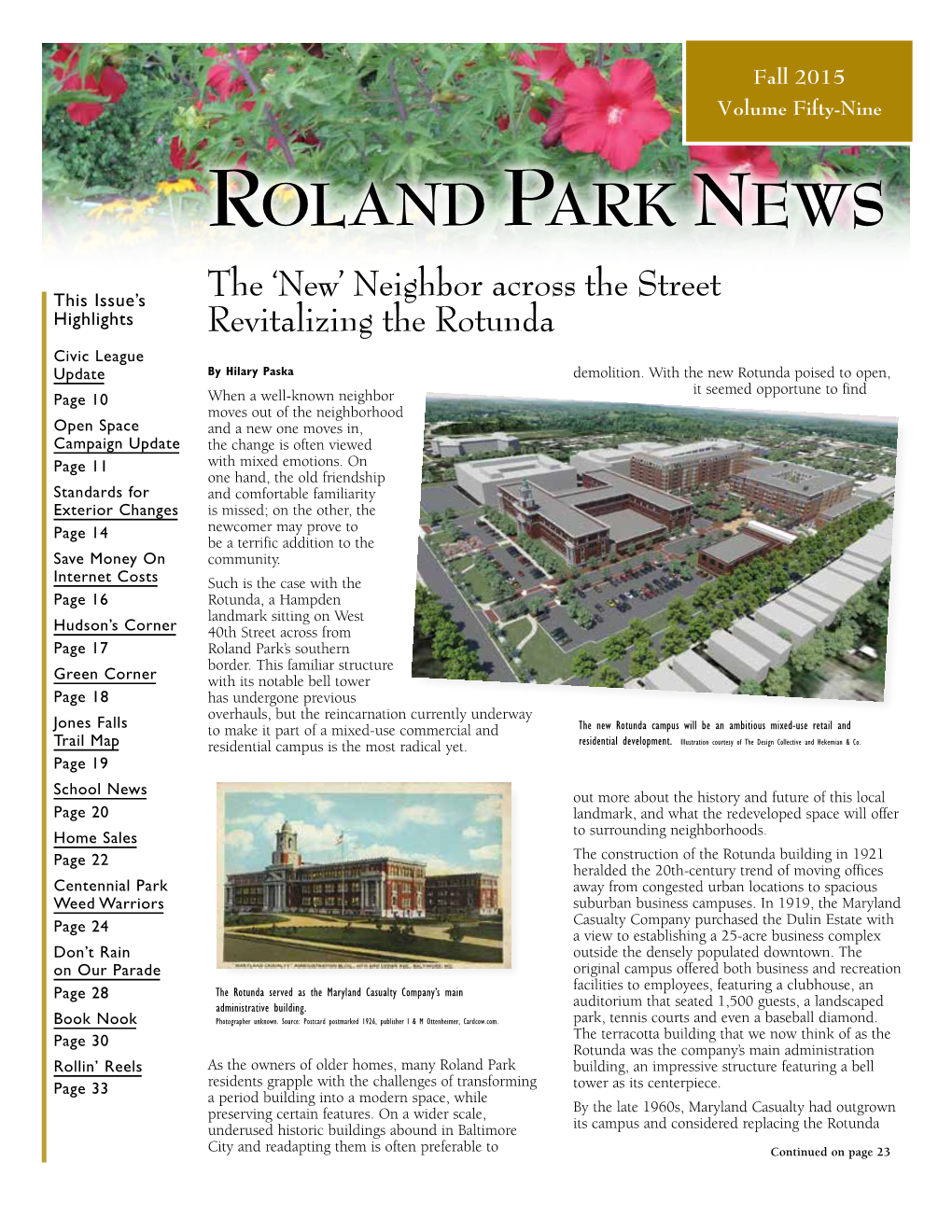 Fall 2015 Roland Park News