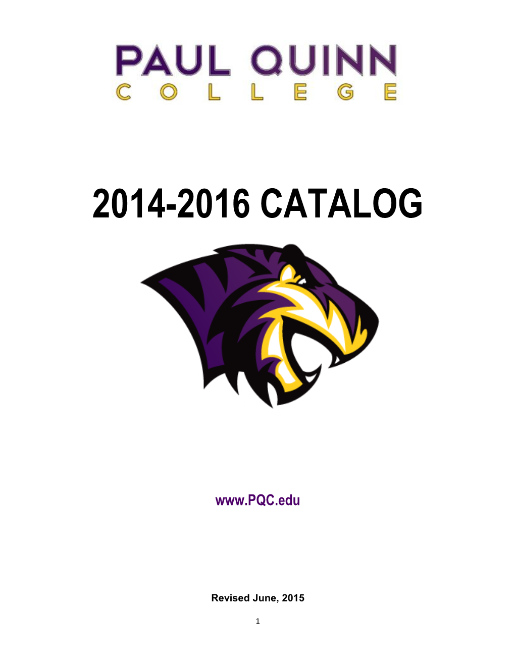 2014-2016 Catalog