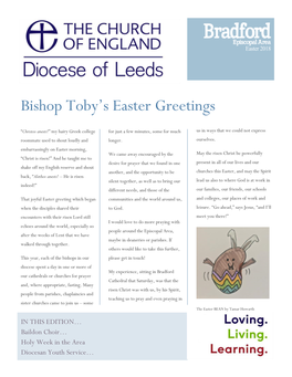 Bishop Toby's Easter Greetings