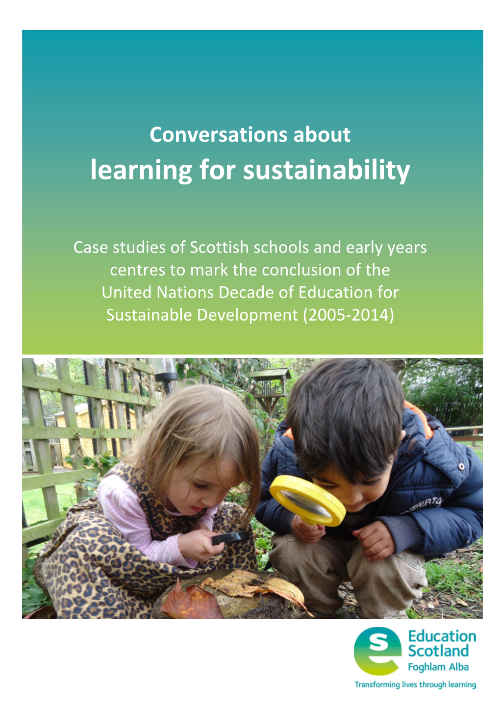 Learning for Sustainability