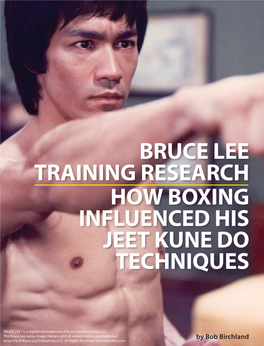 Bruce Lee Training Research How Boxing Influenced His Jeet Kune Do Techniques
