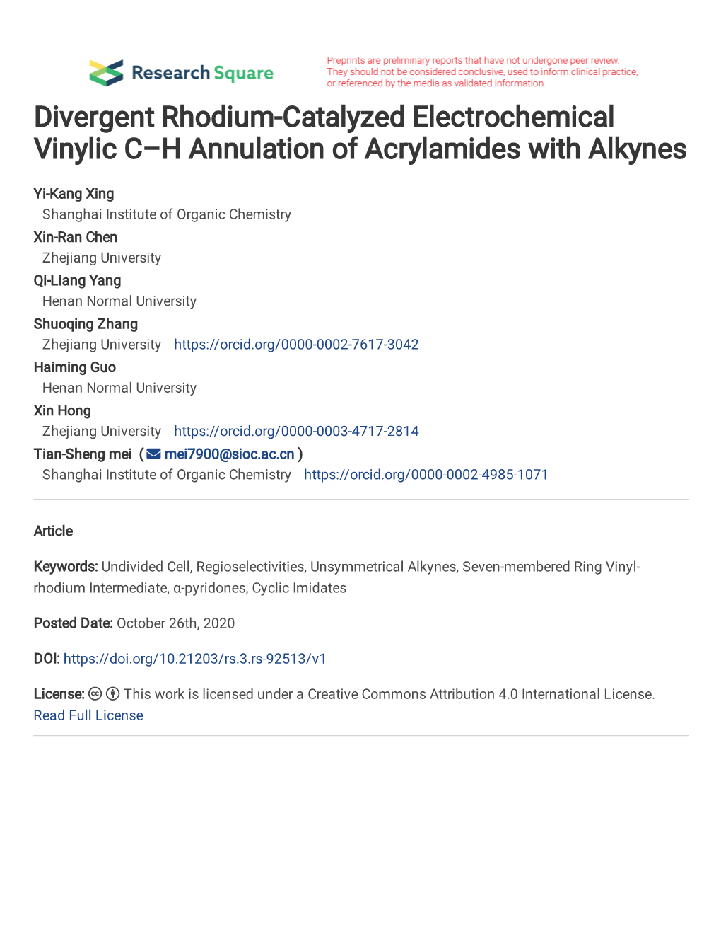 Divergent Rhodium-Catalyzed Electrochemical Vinylic C–H Annulation of Acrylamides with Alkynes