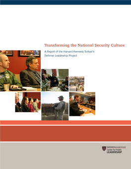 Transforming the National Security Culture