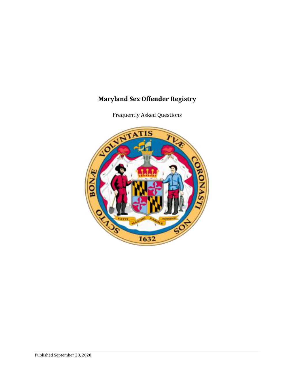 Maryland Sex Offender Registry